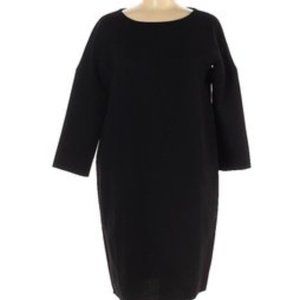 BP Studio Italy Retro Crepe fine merino wool shift Dress